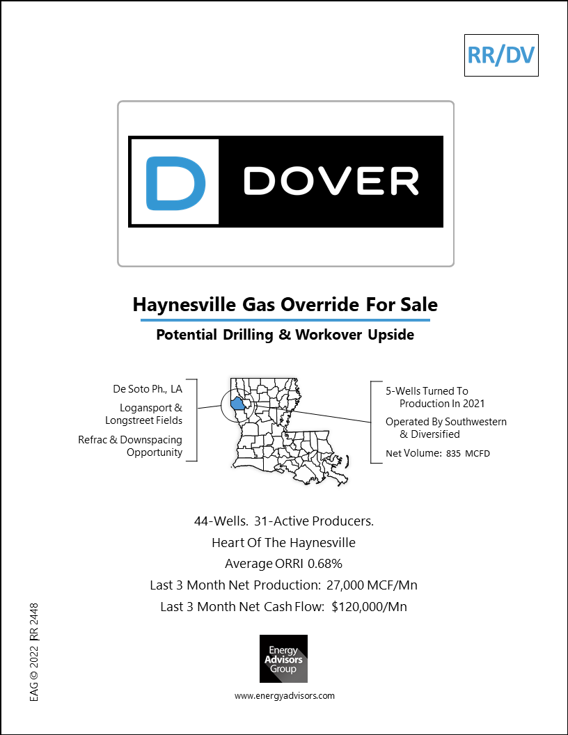 HAYNESVILLE ORRI SALE PACKAGE - Energy Advisors Group HAYNESVILLE ORRI SALE PACKAGE